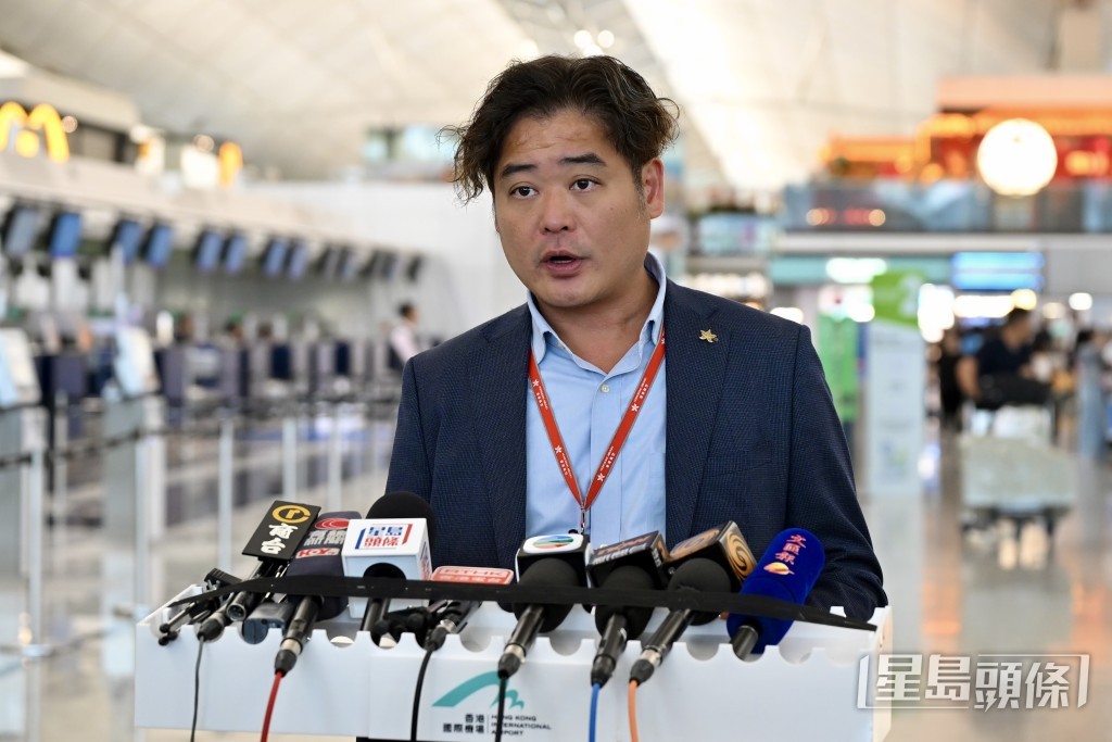 香港快運航空機場服務高級經理(香港)蔡啓進。 香港快運航空機場服務高級經理(香港)蔡啓進。