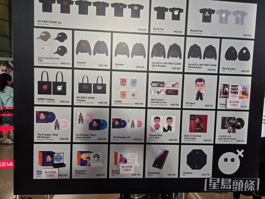 貨架上琳瑯滿目。