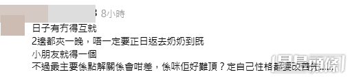 網民意見。(帖文留言截圖) 網民意見。(帖文留言截圖)