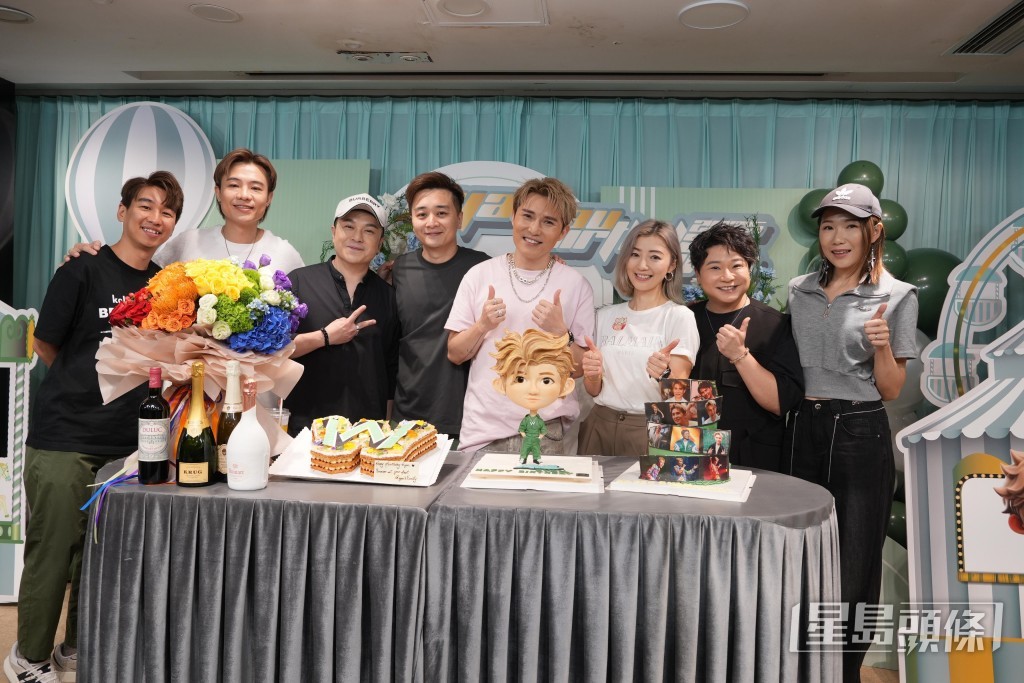 譚輝智、梁浩賢、周碧嘉、陳芊芸、導演潘文龍、「中一生」林彥言等到賀。