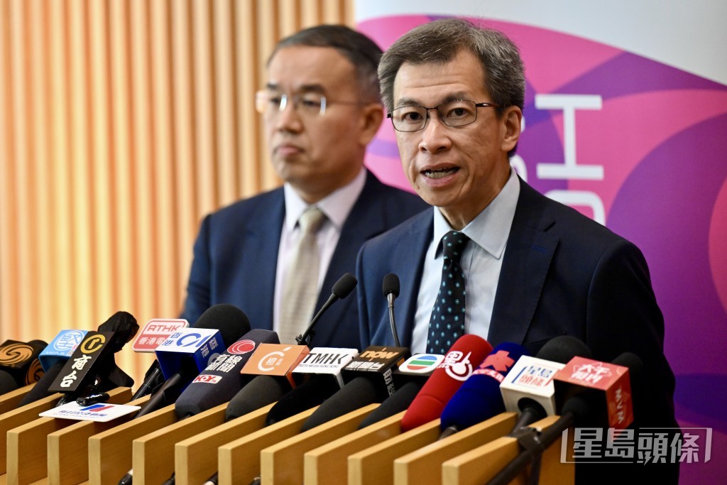 財經事務及庫務局常任秘書長(庫務)黎志華。劉駿軒攝 財經事務及庫務局常任秘書長(庫務)黎志華。劉駿軒攝