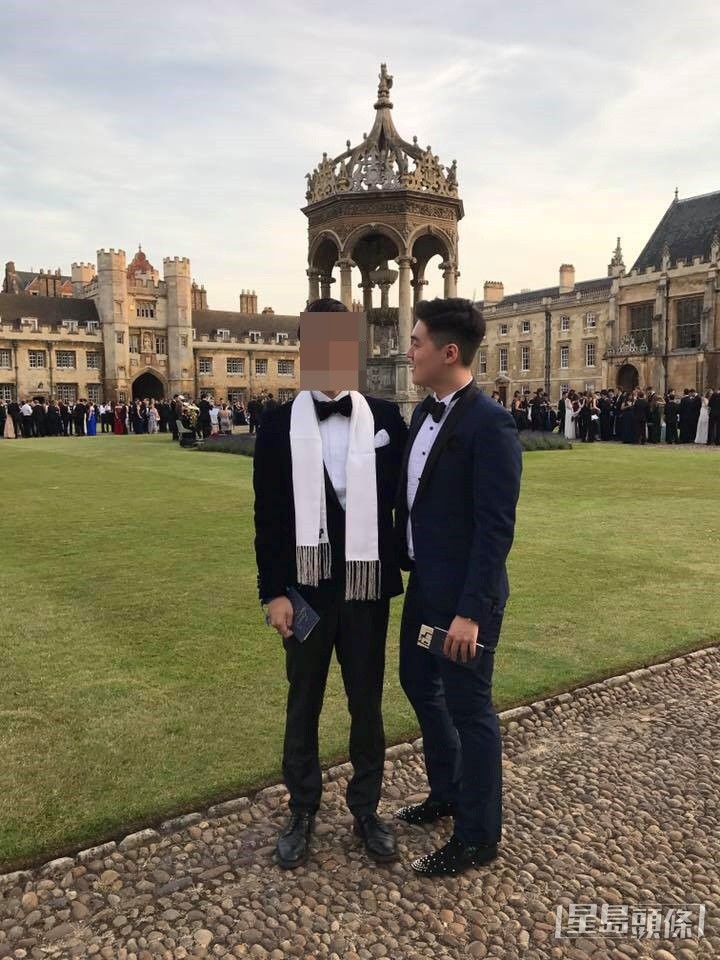 陈嘉慧婚讯传出后，其未婚夫Calvin（右）被起底，有指他姓夏，是上海人，自幼在香港读书，后来移居新西兰生活，2015年升读英国剑桥大学。
