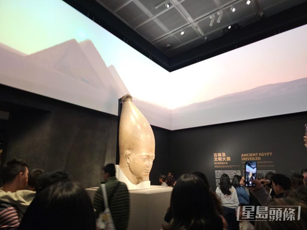 本報發現，社交媒體有機構聲稱可於香港故宮博物館內提供「古埃及文明大展」的私人導賞服務。