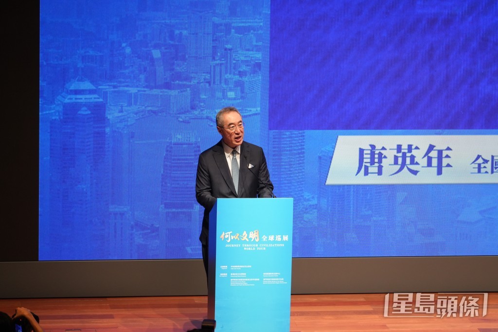 全國政協常委、西九文化區管理局董事局主席唐英年。吳艷玲攝