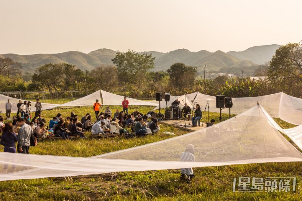 2016年，「空城計劃」在坪輋荒田上舉辦《香村》大碟發布會。 受訪者提供