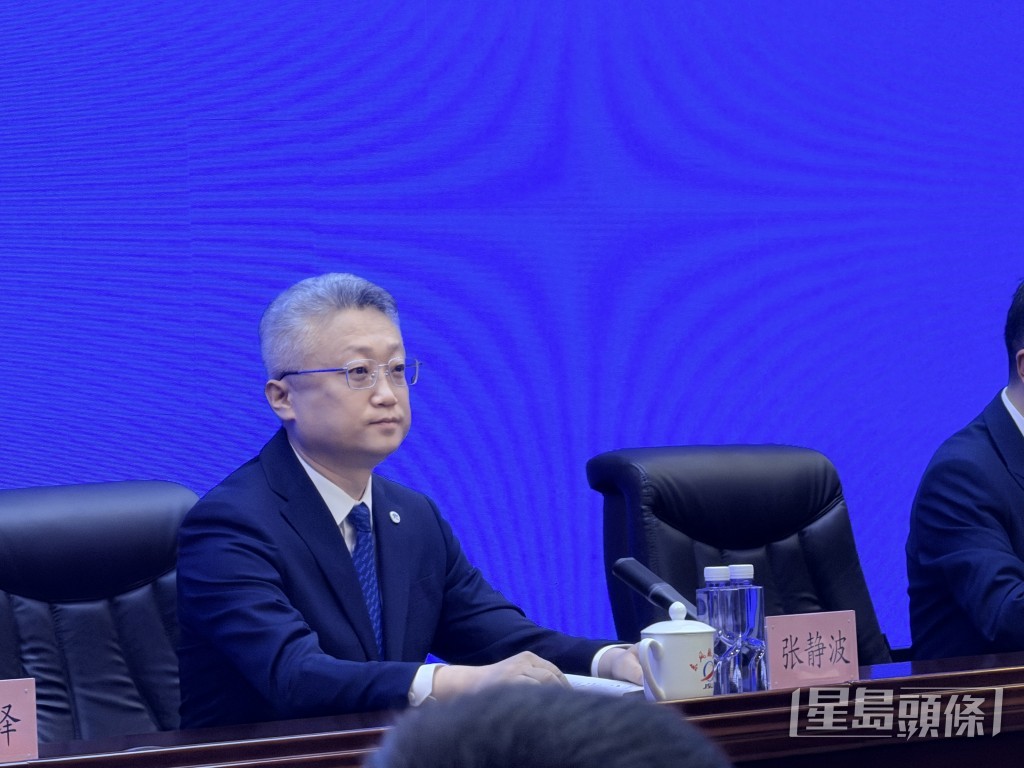載人航天工程新聞發言人張靜波。郭詠欣攝 載人航天工程新聞發言人張靜波。郭詠欣攝
