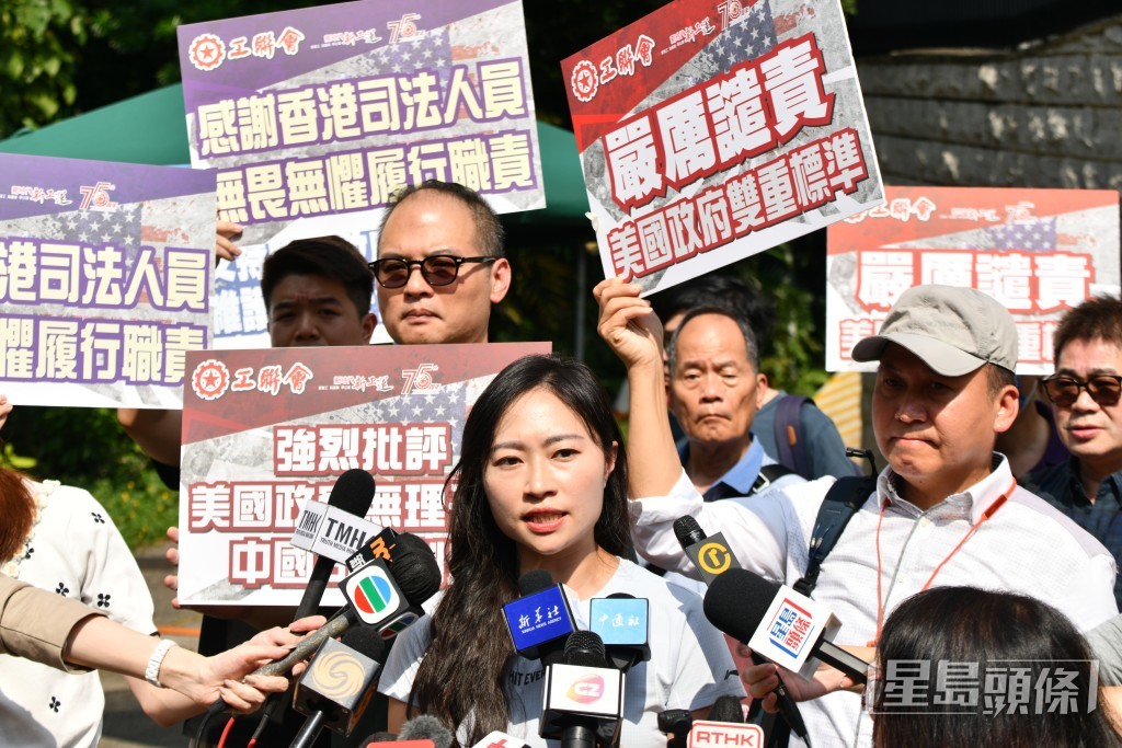 工聯會立法會議員陳穎欣。(盧江球攝) 工聯會立法會議員陳穎欣。(盧江球攝)