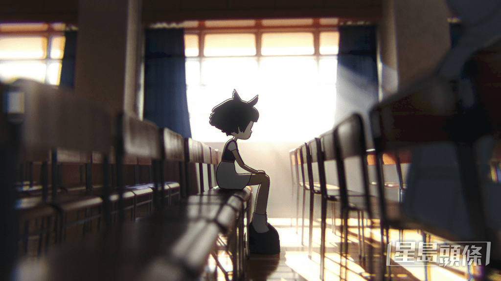 動畫糅合不同動畫幀數，營造實景拍攝畫面，配上手繪角色的風格。 受訪者提供