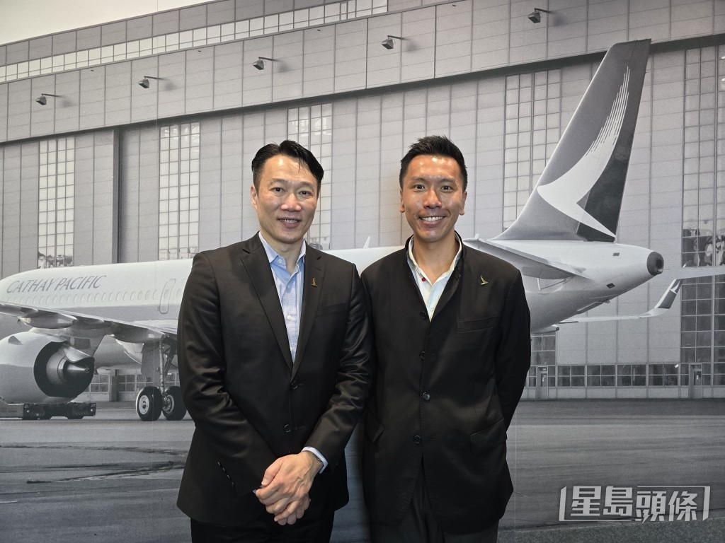 國泰數碼及資訊科技董事方逸翔(左)表示,國泰創科的產品能幫助業界之餘,亦有一定商機。右為國泰數碼部總經理鄒銘諾。 國泰數碼及資訊科技董事方逸翔(左)表示,國泰創科的產品能幫助業界之餘,亦有一定商機。右為國泰數碼部總經理鄒銘諾。