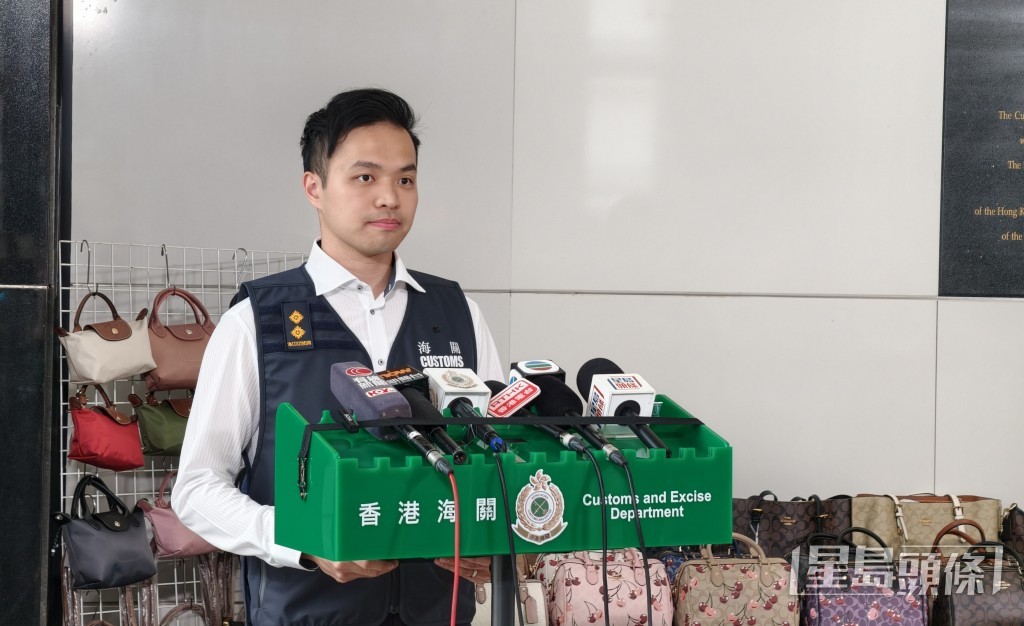 海關版權及商標調查科版權及商標一般調查組調查主任盧銘濠。