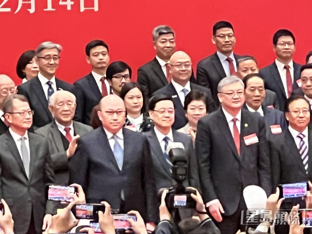 香港中国企业协会今午(14日)举办新春酒会。郭咏欣摄 香港中国企业协会今午(14日)举办新春酒会。郭咏欣摄