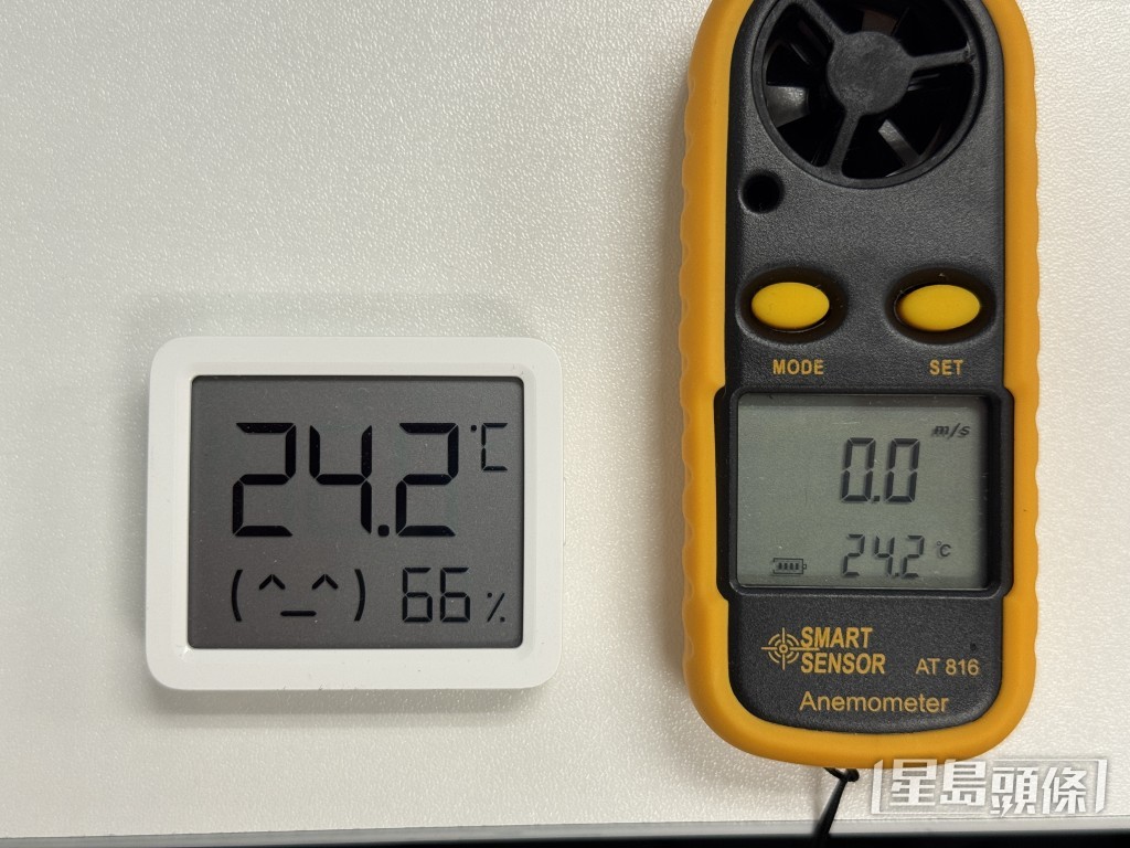 兩款溫度計能在同一環境下量度同一溫度,以示公正。 兩款溫度計能在同一環境下量度同一溫度,以示公正。