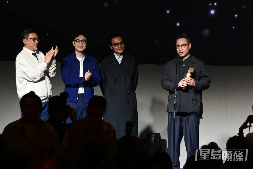 李子俊（右）執導電影《第八嫌疑人》奪得「執委會特別獎」。