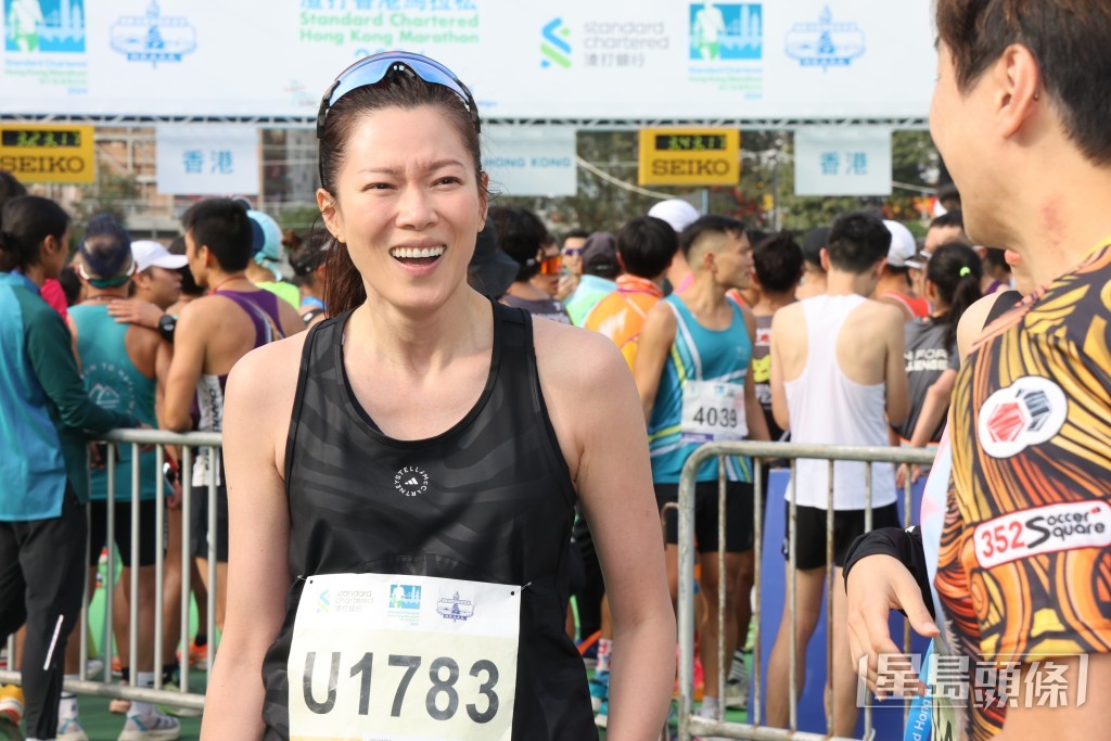47岁林淑敏原来都爱上跑步。