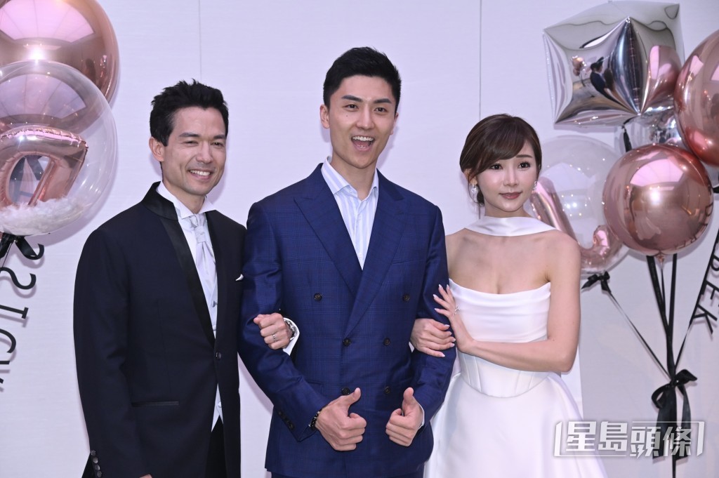 群星現身婚宴祝賀簡淑兒與麥大力。 群星現身婚宴祝賀簡淑兒與麥大力。