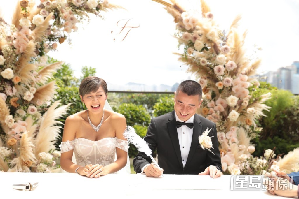 洪永城與梁諾妍於2021年7月舉行婚禮。