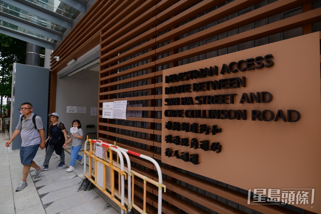 有市民表示，以往步行上山要花半小時，電梯令上山時間大幅縮短，省時省力。歐樂年攝