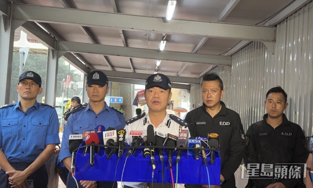 各部門官員會見傳媒講述行動詳情。 各部門官員會見傳媒講述行動詳情。