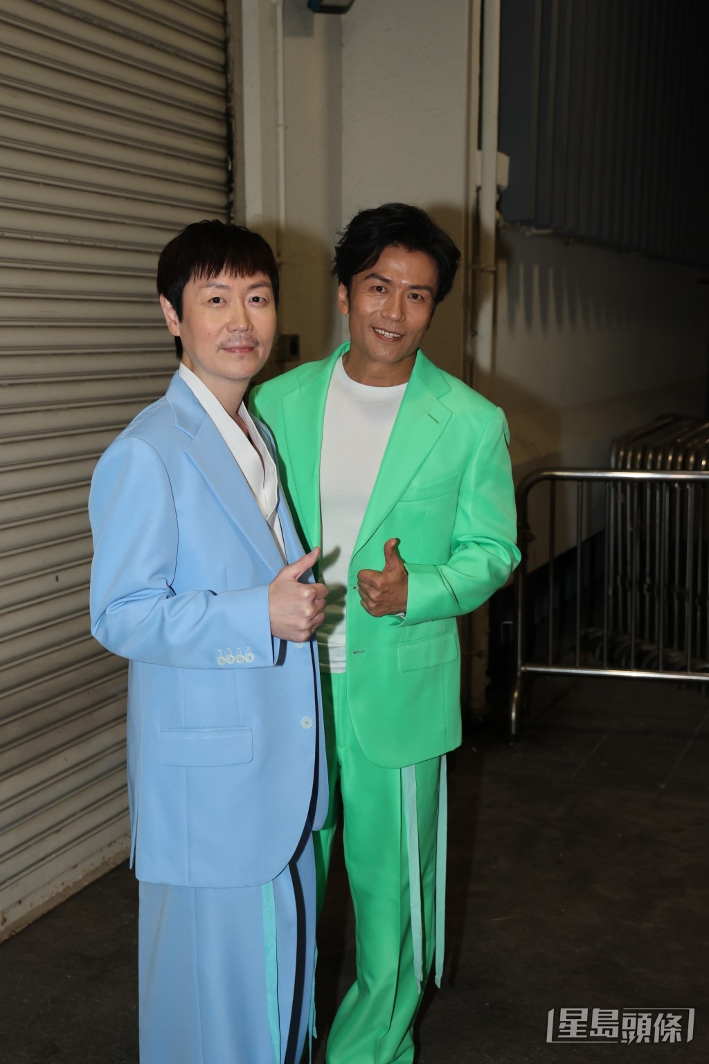 Hey Brother成員李思捷、唐文龍合照。 Hey Brother成員李思捷、唐文龍合照。