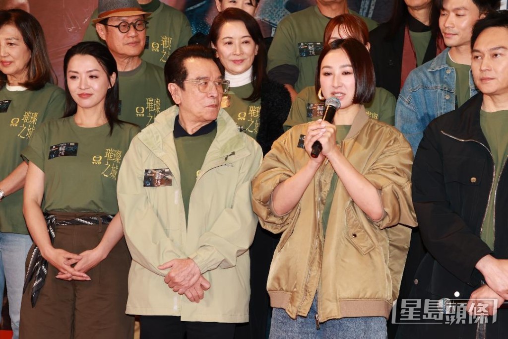 高海寧和姜大衛出席記者會。