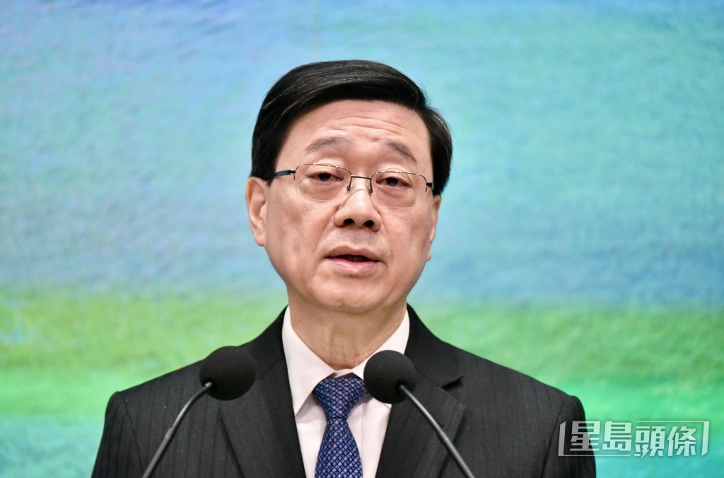 行政長官李家超。盧江球攝