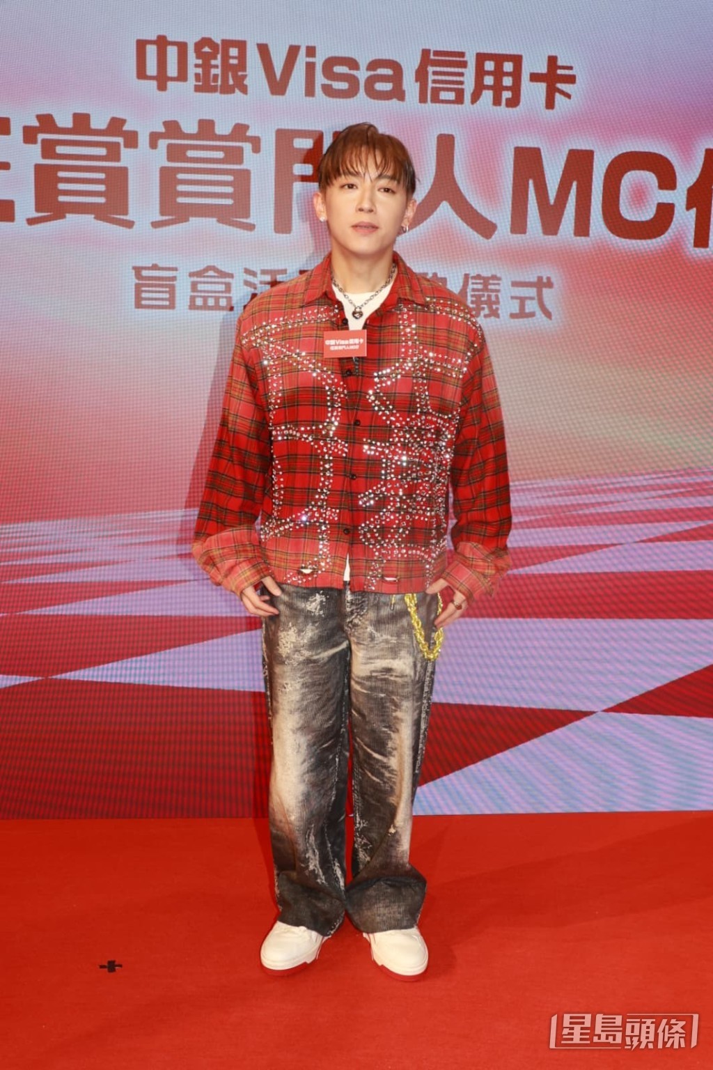 MC張天賦今日出席一個信用卡活動。