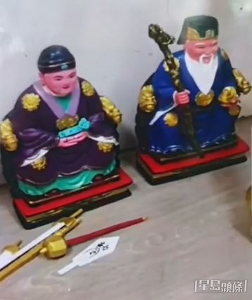 被盜的土地公、土地婆。