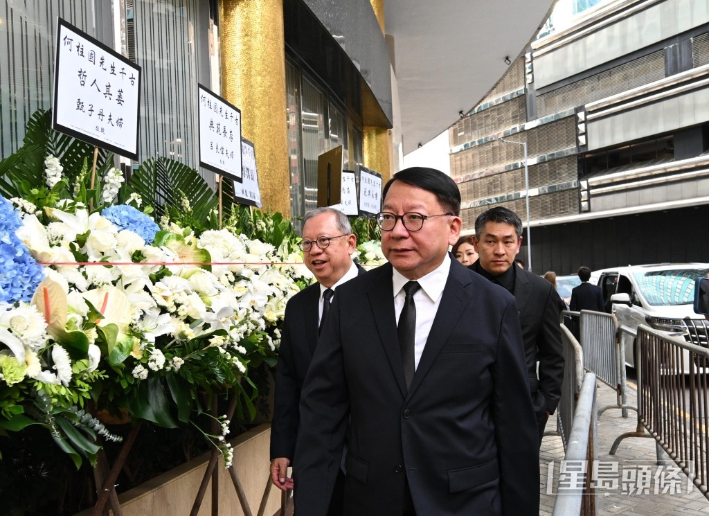 政務司司長陳國基(中)。 政務司司長陳國基(中)。