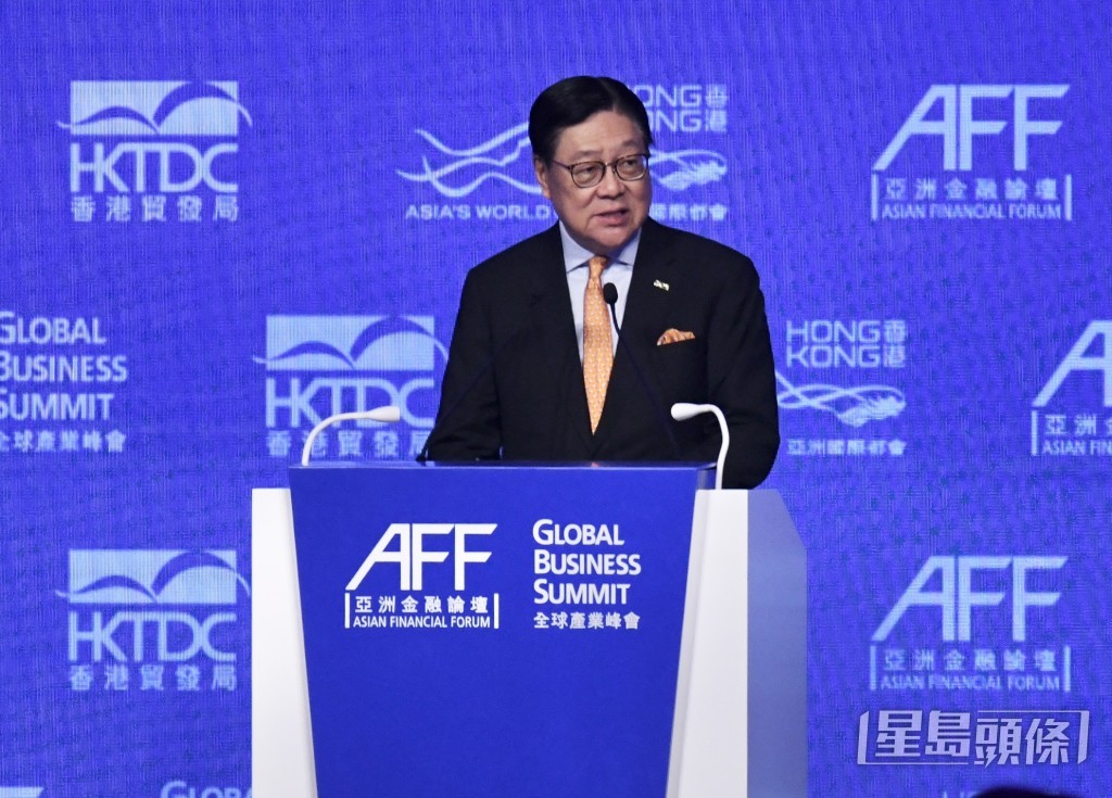 馬時亨表示，世界地緣政治的不確定性，使企業發展和經濟變得比以往更具挑戰性。 何君健 攝