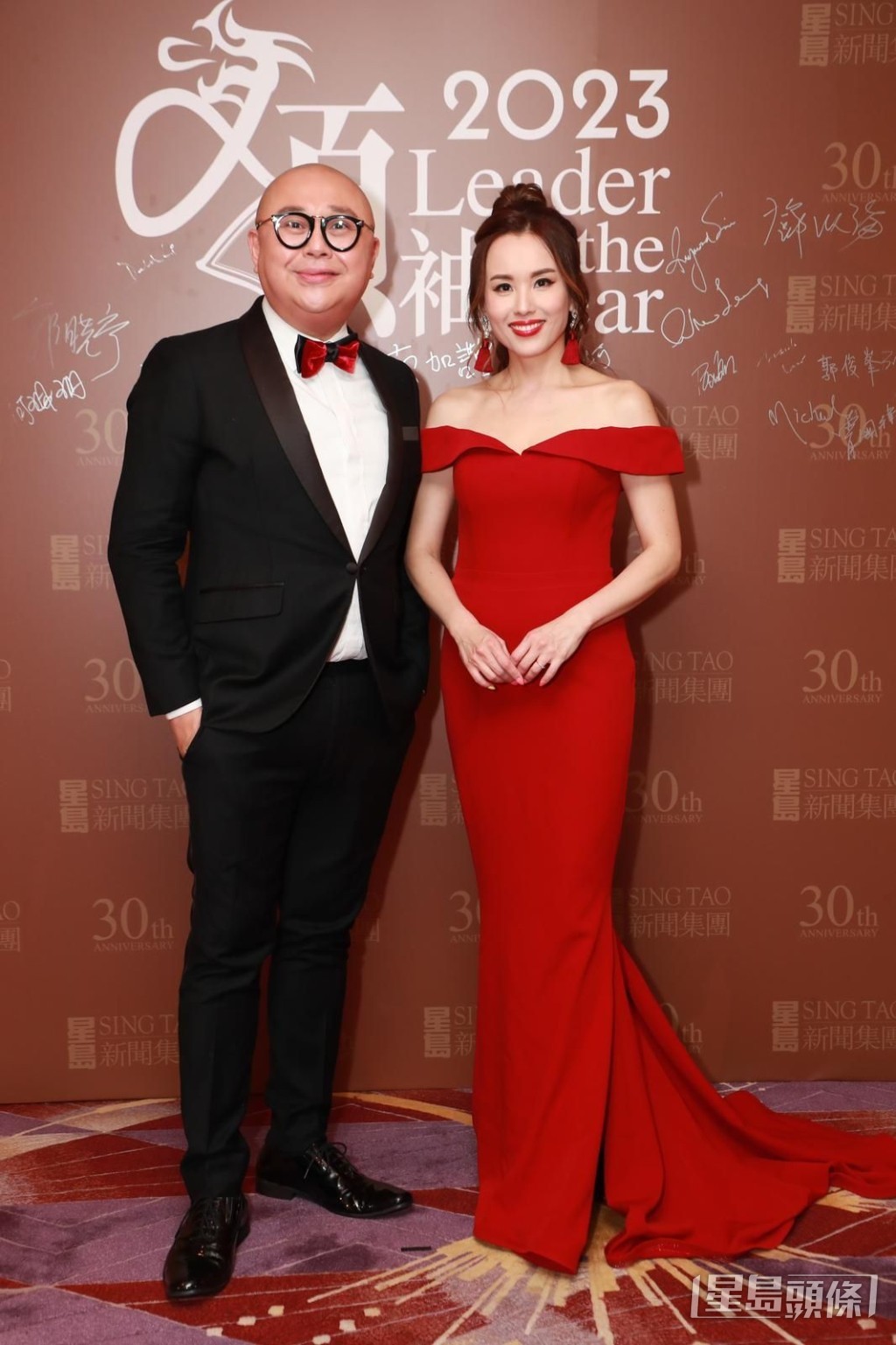 Bob林盛斌與楊洛婷盛裝赴會。​
