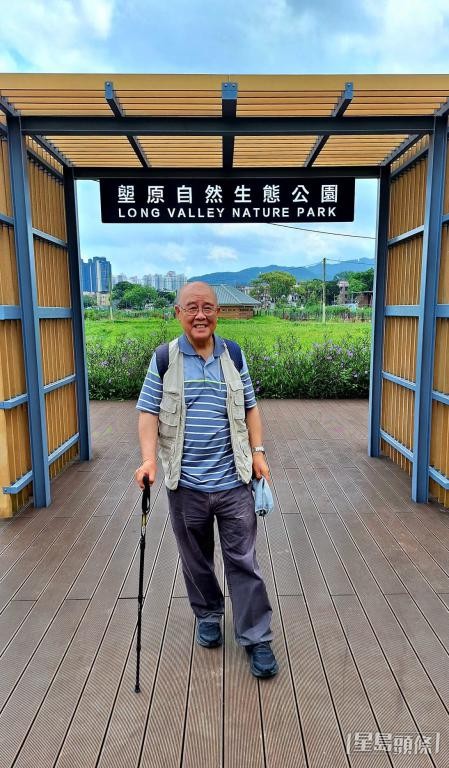 王福義早前到訪新近落成的塱原自然生態公園。