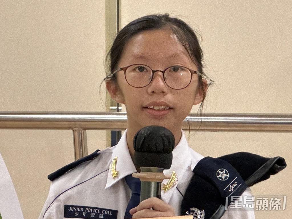 14歲杜雅婷認為少訊的活動讓她發揮潛力，提升自己，學識與人溝通。梁國峰攝