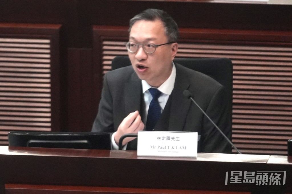 律政司司長林定國。劉駿軒攝