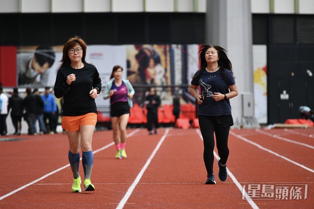 啟德青年運動場的跑步徑。盧江球攝