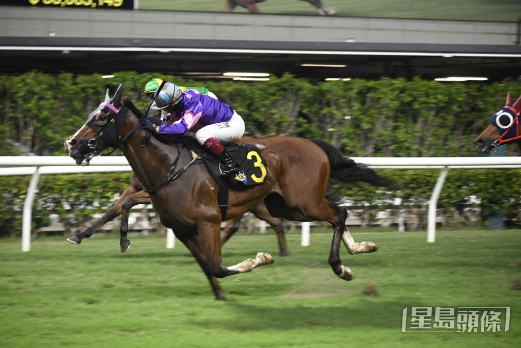 「椒椒醒」取得跨季三連勝。