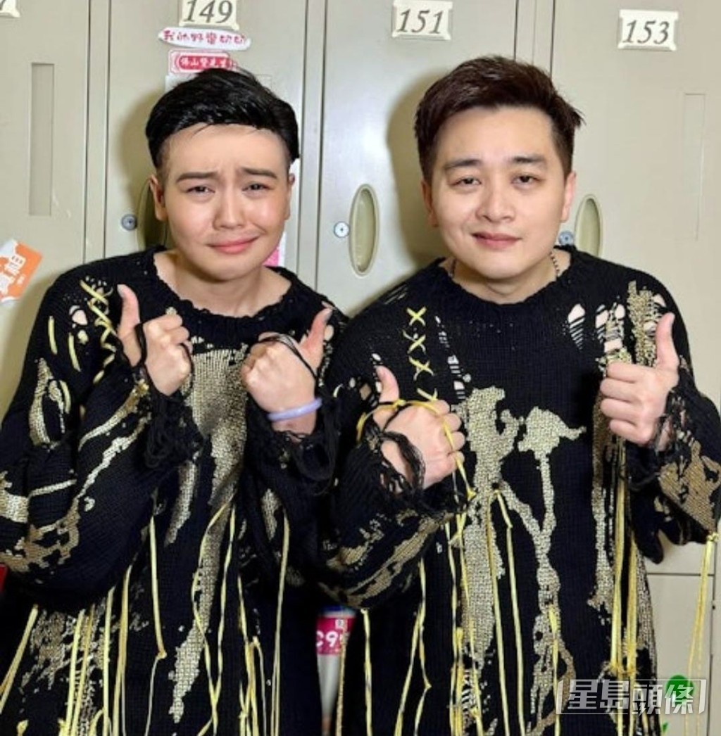 Carman扮譚輝智都似模樣。 Carman扮譚輝智都似模樣。