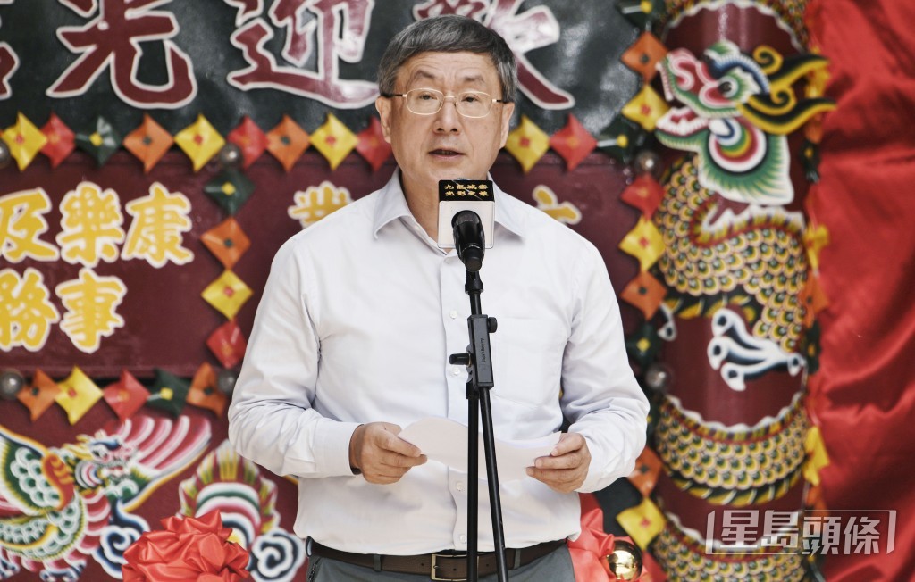 政務司副司長卓永興在開幕典禮致辭。陳浩元攝 政務司副司長卓永興在開幕典禮致辭。陳浩元攝