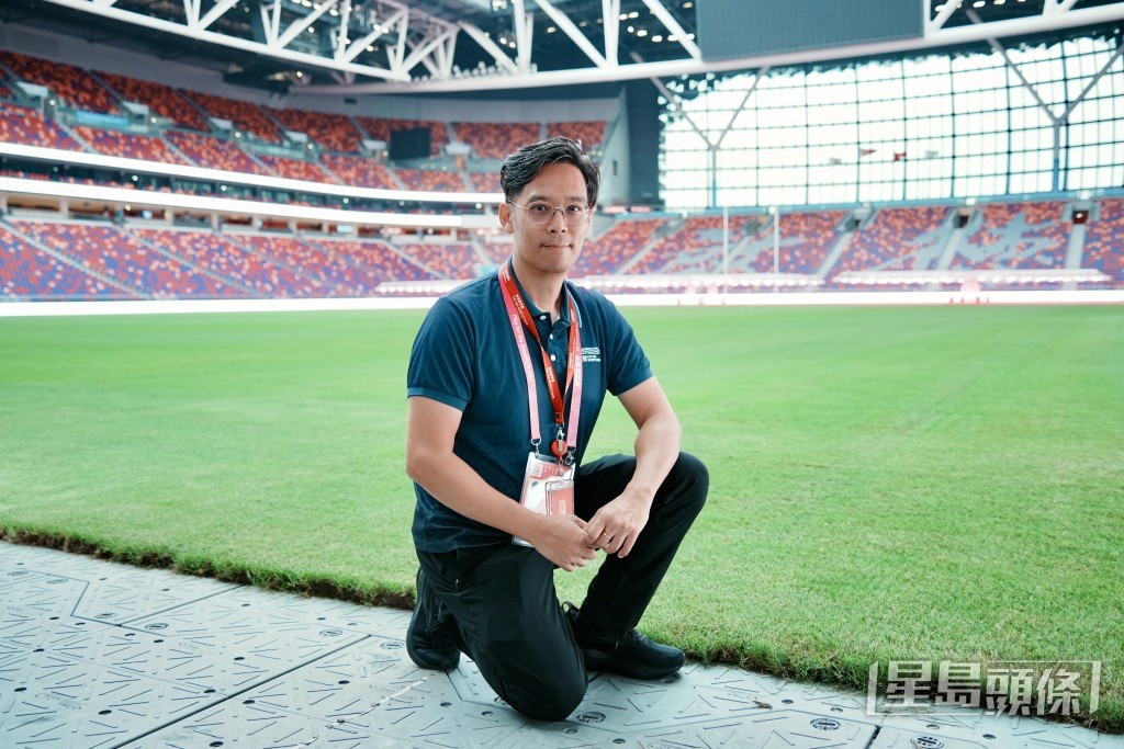 范偉華表示，主場館可開合上蓋設計，既為觀眾提供舒適環境，亦有利園方按天氣變化保養草坪。