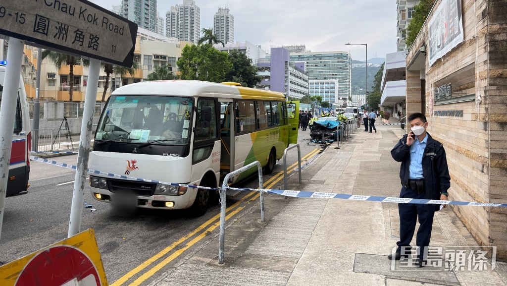 警方到場調查。梁國峰攝 警方到場調查。梁國峰攝