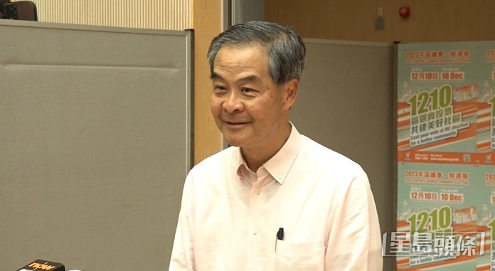 全國政協副主席梁振英指如果地區管理工作做得好，大家出行會更加方便。