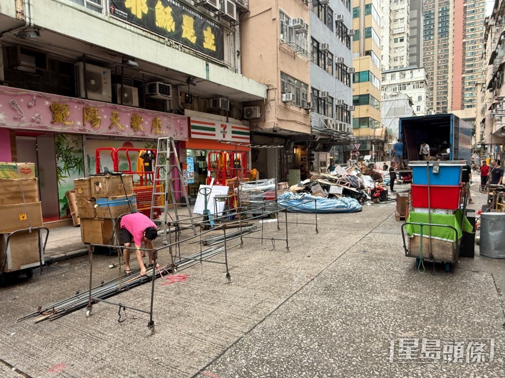 廟街三晚外景煞科。