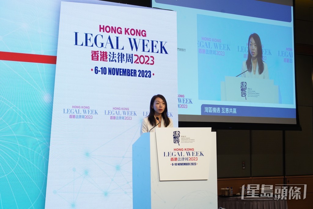 梁颖姸指澳门政府一直积极推动三地发挥各自优势。叶伟豪摄