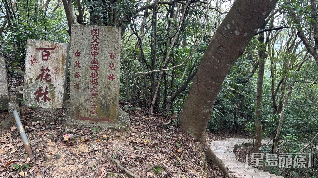 警方及消防員到百花林搜索失蹤男子。蔡楚輝攝