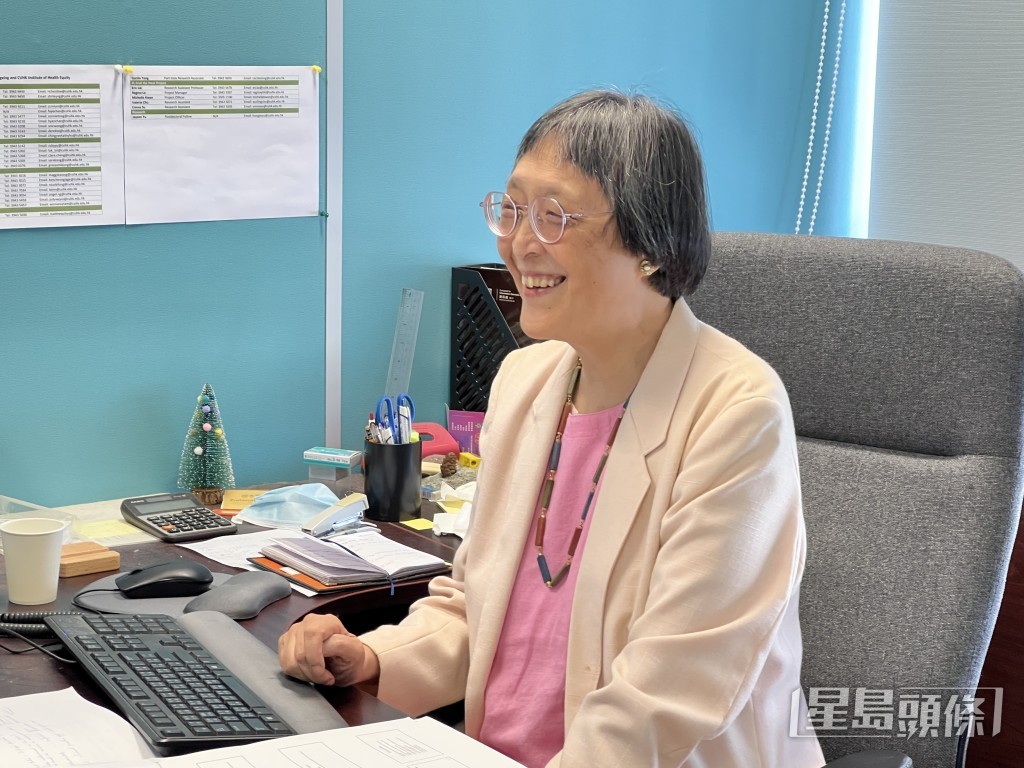 胡令芳認為人工智能技術可作為長者情緒支援工具。曹露尹攝 胡令芳認為人工智能技術可作為長者情緒支援工具。曹露尹攝