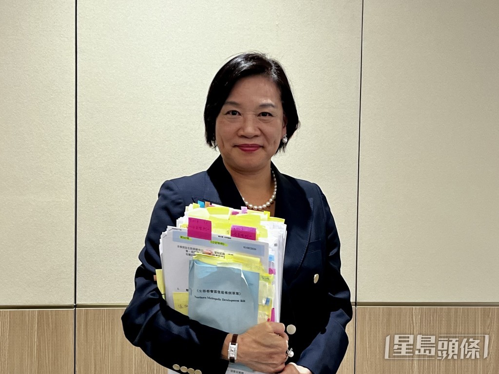 《北部都會區發展條例草案》法案委員會主席梁美芬。