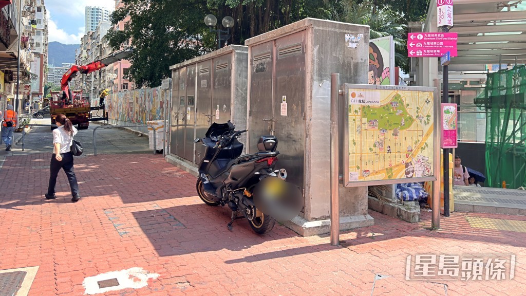 涉事電單車。梁國峰攝