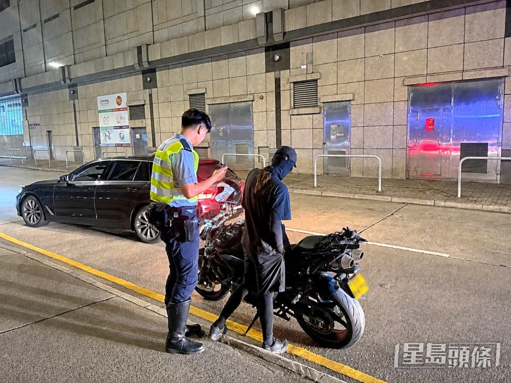 被截查的電單車。