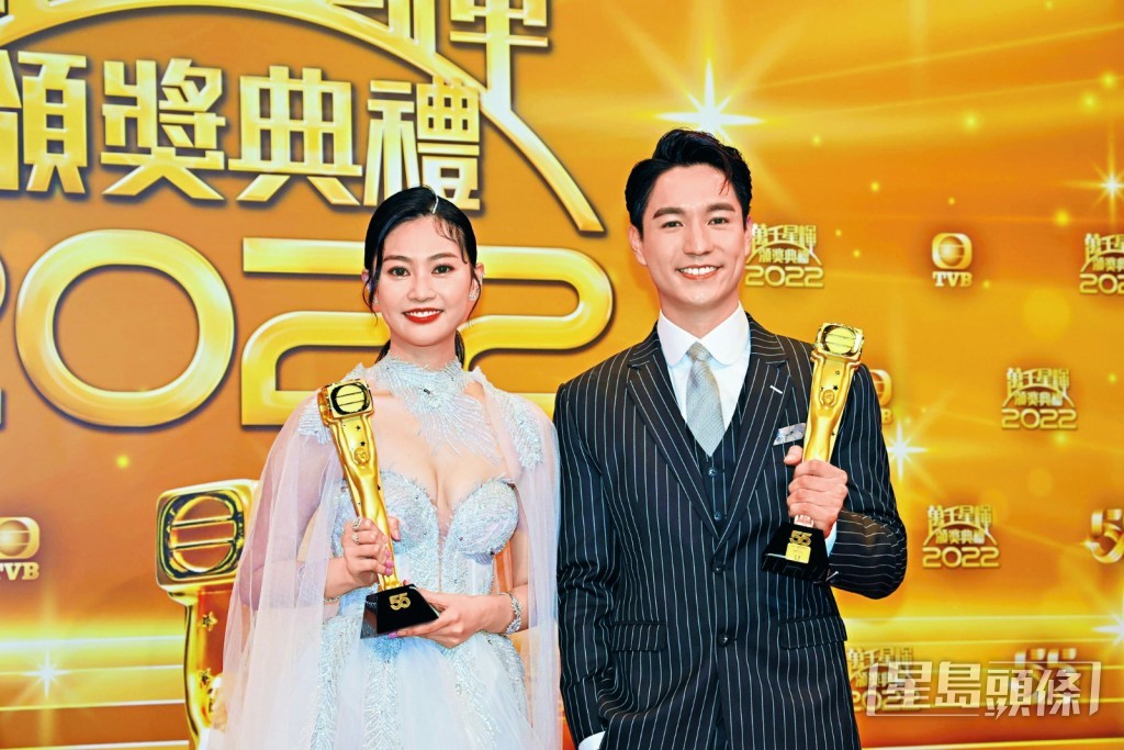 郭柏妍今年初獲TVB頒飛躍進步女藝員獎。