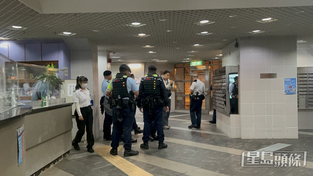 警員到場調查。曾志恒攝