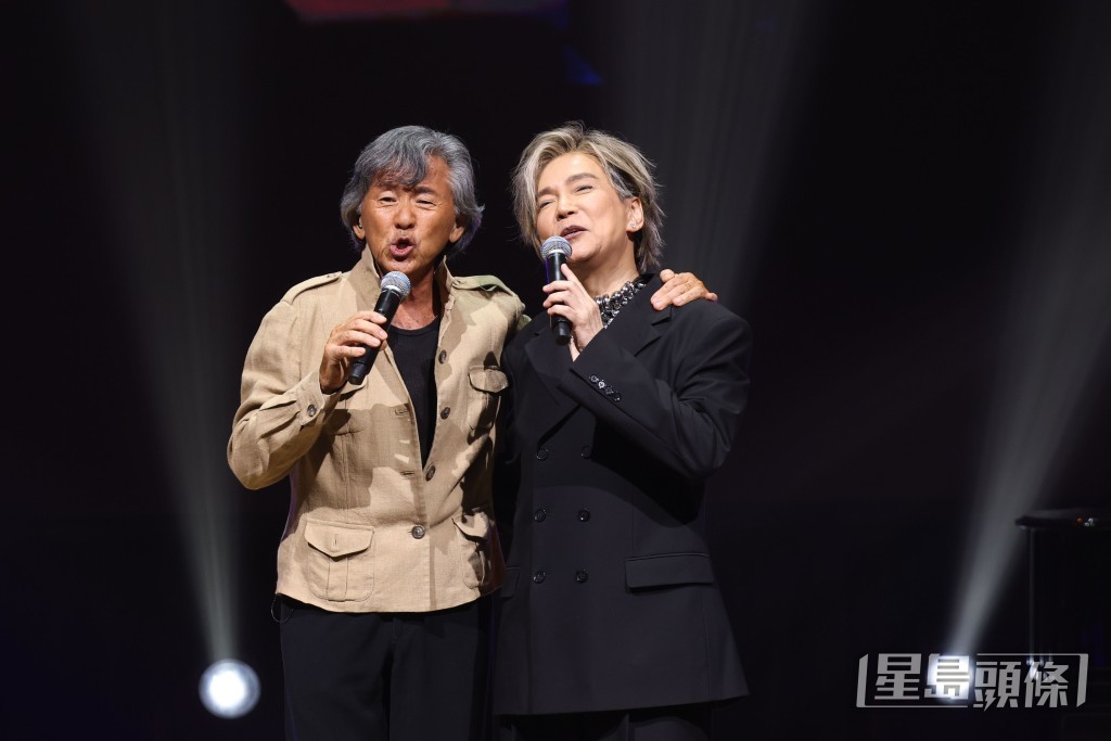 路易前年10月文化中心個唱請來林子祥出任嘉賓。